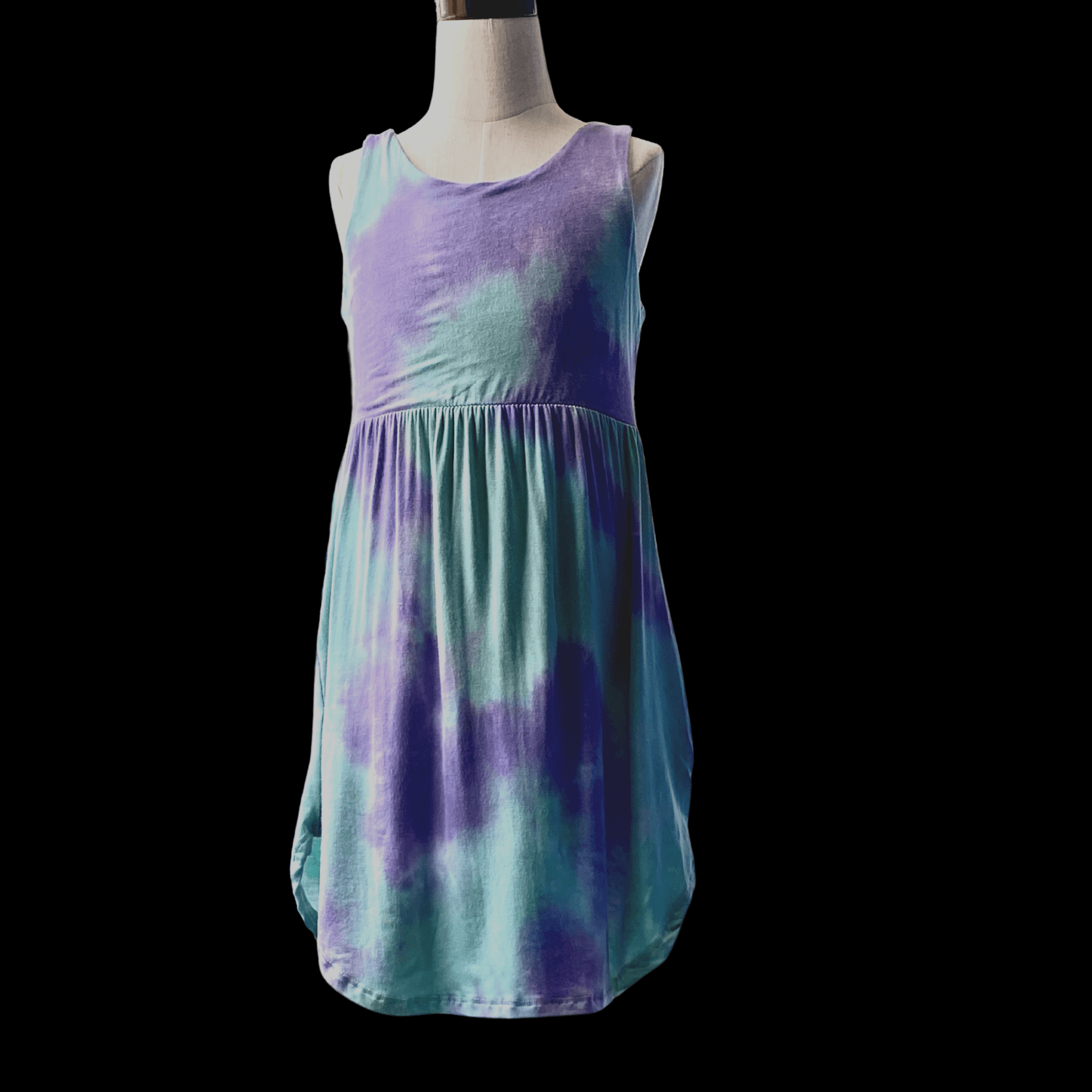 purple tie dye dress Tie Dye Dress S (7-8)