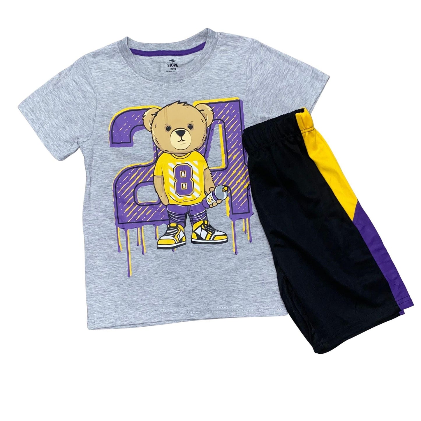 Bear 24 Drip Jersey Top and Athletic Shorts